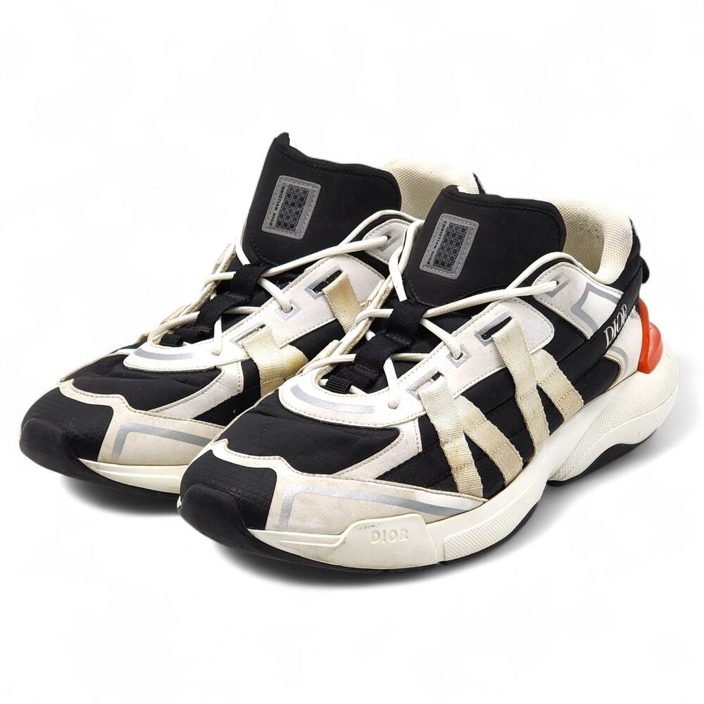 Christian Dior B24 Runtek Men’s Sneakers Black White US 13 EU 46 - Preowned